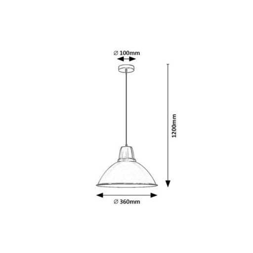 Rábalux Wilbour Beltéri lámpa  E27 1x MAX 60 - RAB72013
