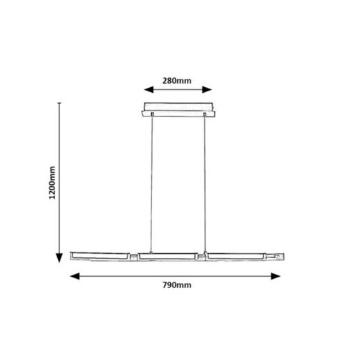 Rábalux Remiel Beltéri lámpa meleg fehér LED 30 - RAB72045