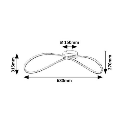 Rábalux Castiel Beltéri lámpa meleg fehér LED 30 - RAB72116
