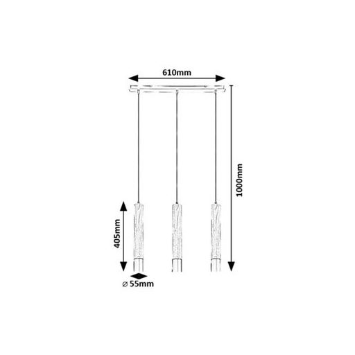 Rábalux Braulia Beltéri lámpa  GU10 3x MAX 50 - RAB72133