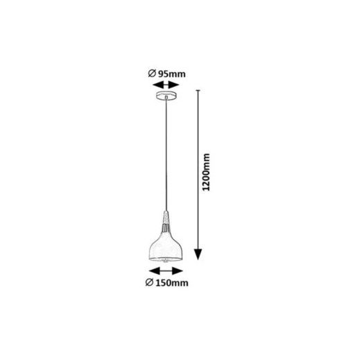 Rábalux Drusilla Beltéri lámpa  E27 1x MAX 40 - RAB72135