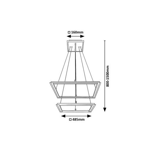 Rábalux Sidona Beltéri lámpa meleg fehér LED 48 - RAB72243