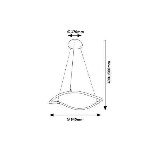 Rábalux Serena Beltéri lámpa természetes fehér LED 34 - RAB72253