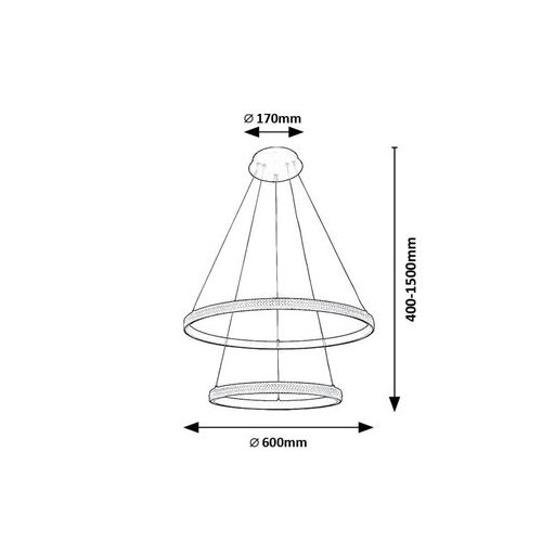 Rábalux Grete Beltéri lámpa meleg fehér LED 60 - RAB72259