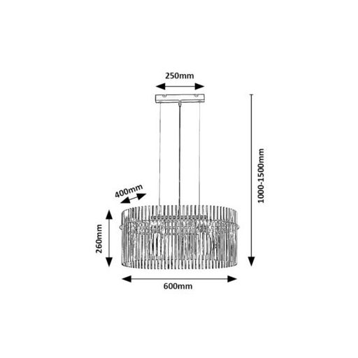 Rábalux Inesa Beltéri lámpa  E27 2x MAX 40 - RAB72262