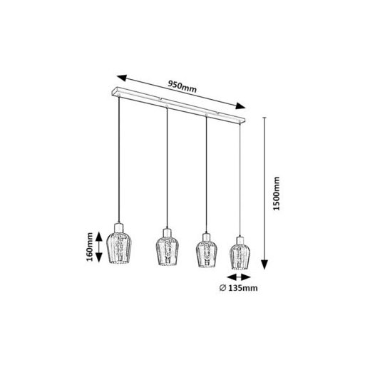 Rábalux Florian Beltéri lámpa  E27 4x MAX 40 - RAB72271