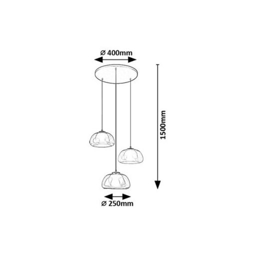 Rábalux Elowen Beltéri lámpa  G9 3x MAX 5 - RAB72276