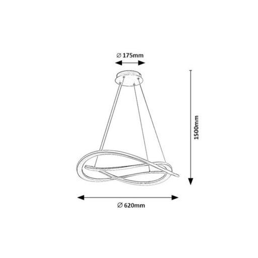 Rábalux Kallira Beltéri lámpa meleg fehér LED 72 - RAB72282