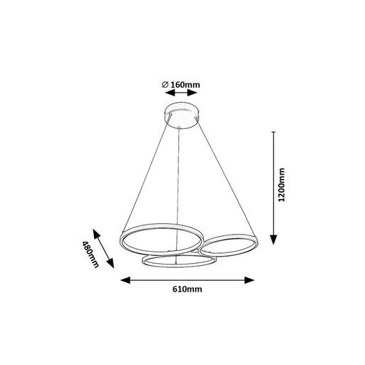 Rábalux Formand Beltéri lámpa meleg fehér LED 38 - RAB72297