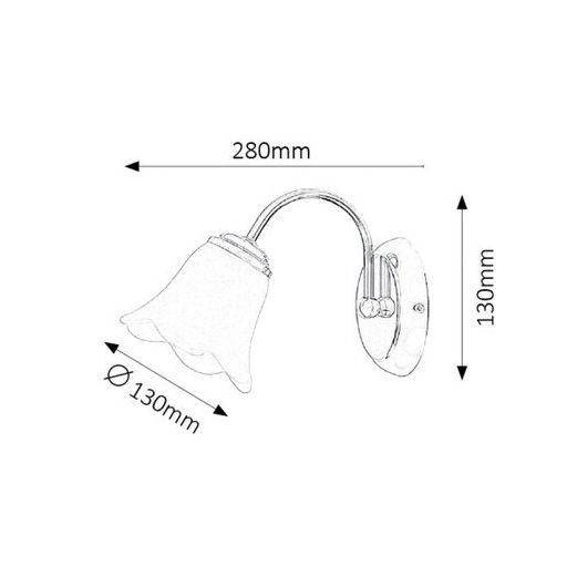 Rábalux Rafaella Beltéri lámpa  E14 1x MAX 40 - RAB7231