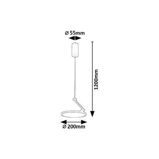 Rábalux Ovidia Beltéri lámpa meleg fehér LED 20 - RAB72328