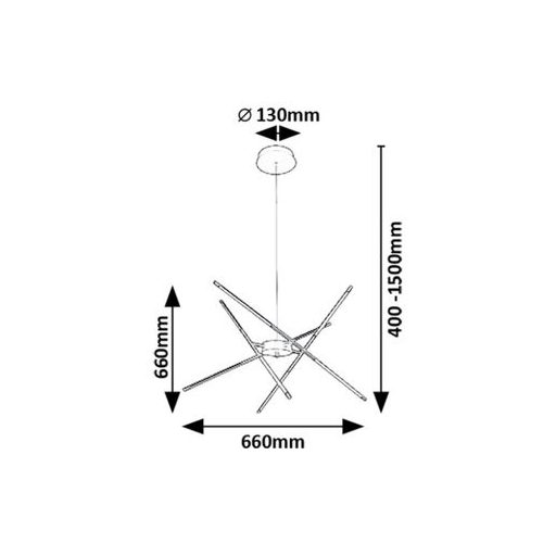 Rábalux Henli2 Beltéri lámpa meleg fehér LED 40 - RAB72338