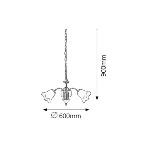 Rábalux Rafaella Beltéri lámpa  E14 3x MAX 40 - RAB7233