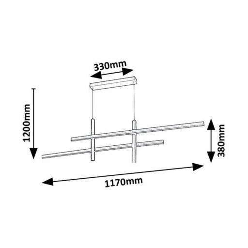 Rábalux Severine Beltéri lámpa meleg fehér LED 40 - RAB72366