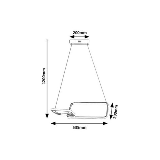 Rábalux Malwen Beltéri lámpa természetes fehér LED 36 - RAB72368