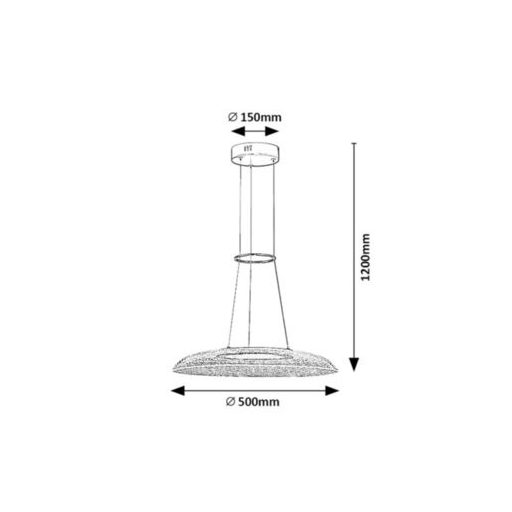 Rábalux Zofrael Beltéri lámpa meleg fehér LED 24 - RAB72411