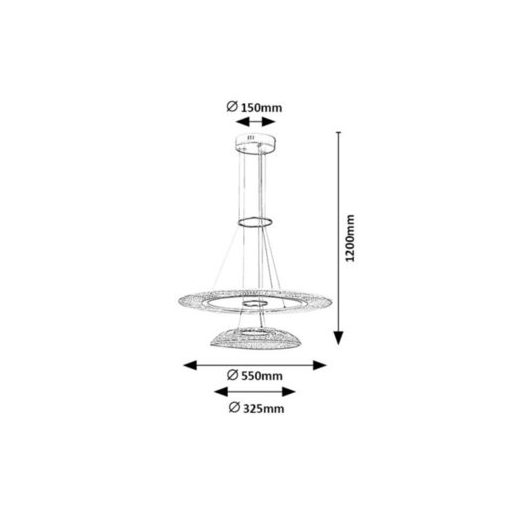 Rábalux Zofrael Beltéri lámpa meleg fehér LED 36 - RAB72412
