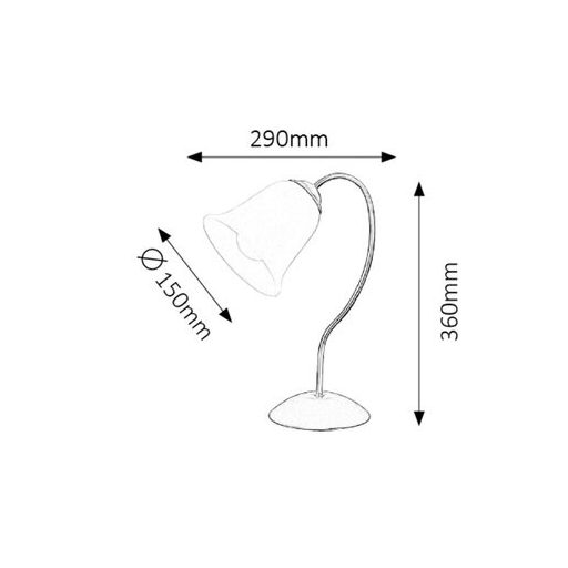 Rábalux Fabiola Beltéri lámpa  E27 1x MAX 40 - RAB7260