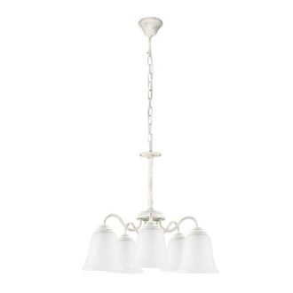   Rábalux Fabiola Csillár E27 5x MAX 40W IP20 antik fehér RAB7261
