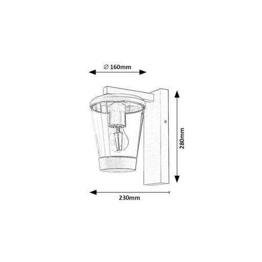 Rábalux Savano Kültéri lámpa  E27 1x MAX 40 - RAB7266