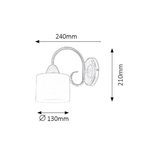Rábalux Edith Beltéri lámpa  E27 1x MAX 60 - RAB7274