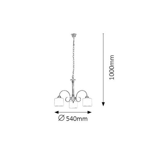 Rábalux Edith Beltéri lámpa  E27 3x MAX 60 - RAB7275