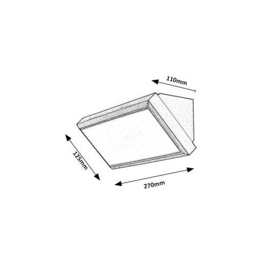Rábalux Rapla Kültéri lámpa természetes fehér LED 12 - RAB7282