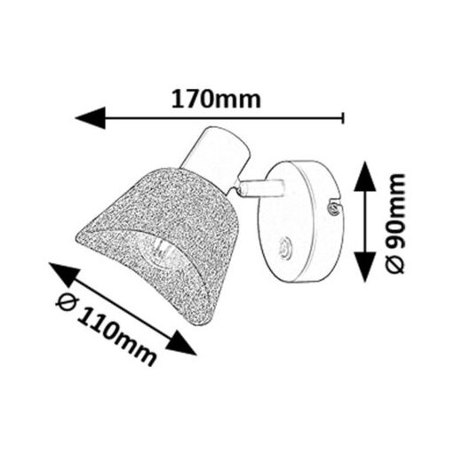 Rábalux Farelia Beltéri lámpa  E14 1X MAX 10 - RAB73005