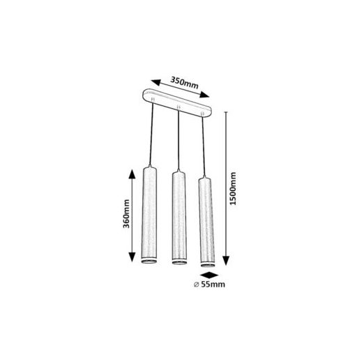 Rábalux Senobia Beltéri lámpa  GU10 3X MAX 5 - RAB73037