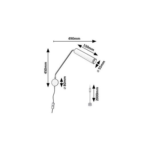 Rábalux Senobia Beltéri lámpa  GU10 1x MAX 35 - RAB73041