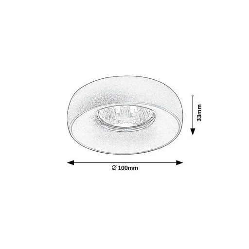 Rábalux Luiza Beltéri lámpa  GU10 1X MAX 25 - RAB73042