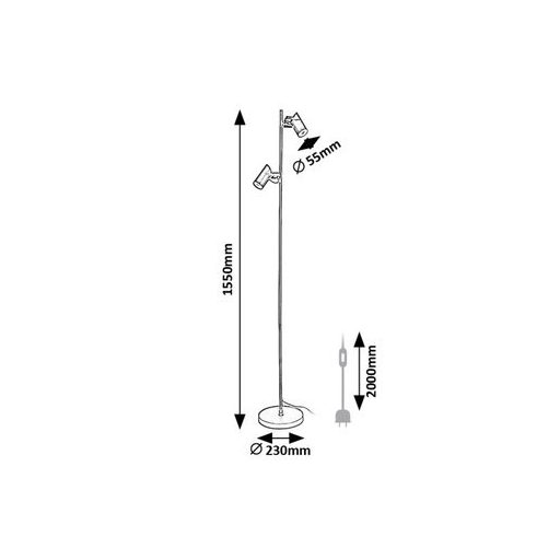 Rábalux Maximilian Beltéri lámpa  GU10 2X MAX 10 - RAB73046