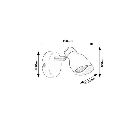 Rábalux Lilou Beltéri lámpa  GU10 1X MAX 25 - RAB73047