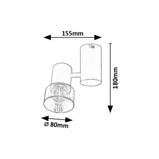 Rábalux Hatice Beltéri lámpa  E14 1x MAX 15 - RAB73052