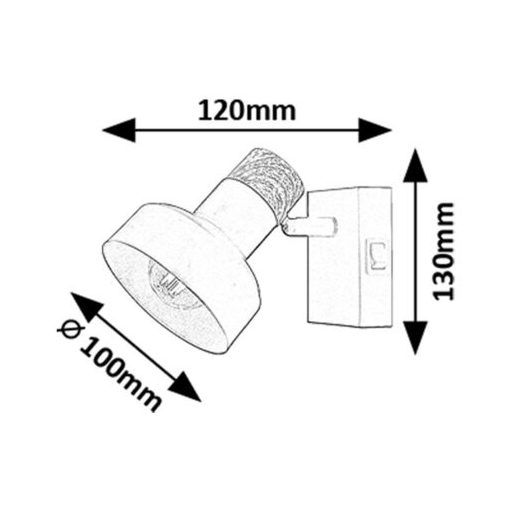 Rábalux Saskia Beltéri lámpa  E14 1x MAX 15 - RAB73055