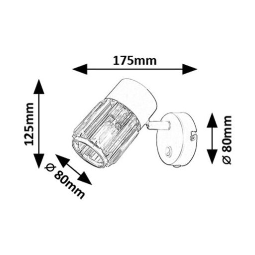 Rábalux Venaro Beltéri lámpa  E14 1x MAX 15 - RAB73059