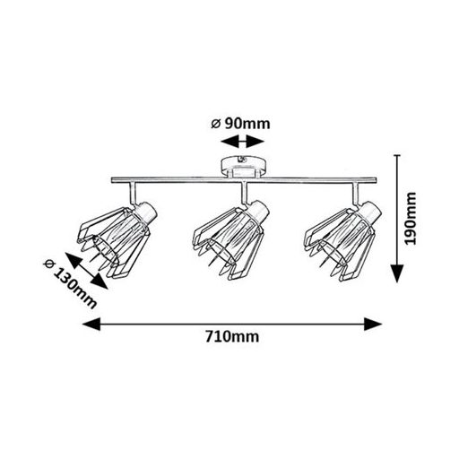 Rábalux Emerencia Beltéri lámpa  E14 3x MAX 40 - RAB73069