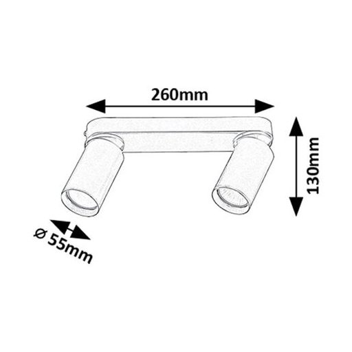 Rábalux Mirina Beltéri lámpa  GU10 2X MAX 5 - RAB73076