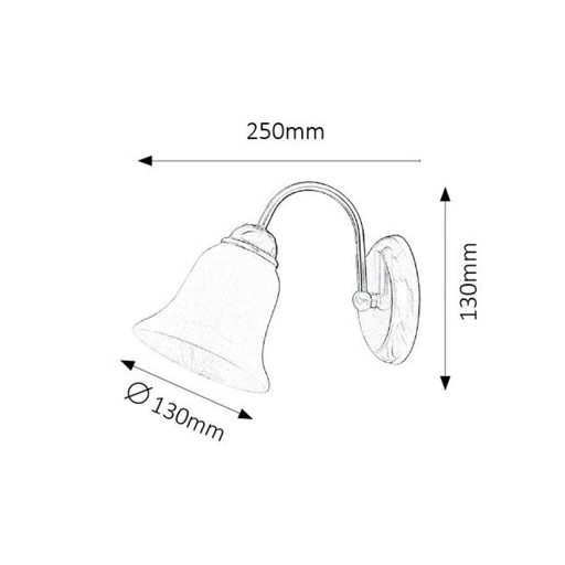Rábalux Francesca Beltéri lámpa  E14 1x MAX 40 - RAB7361