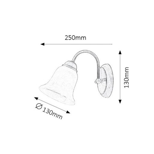Rábalux Francesca Beltéri lámpa  E14 1x MAX 40 - RAB7371