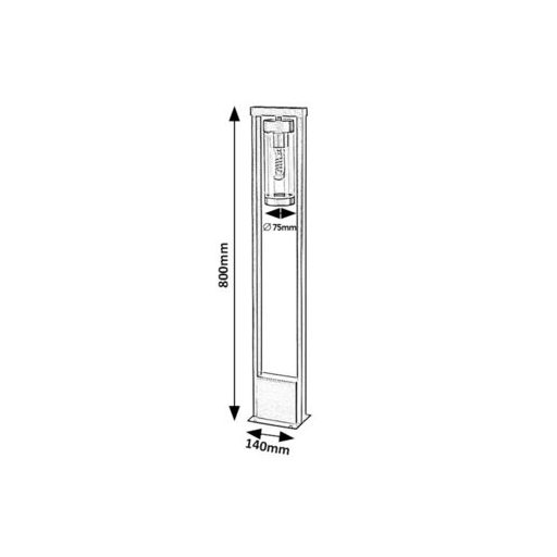 Rábalux Kolta Kültéri lámpa  E27 1x MAX 12 - RAB7387