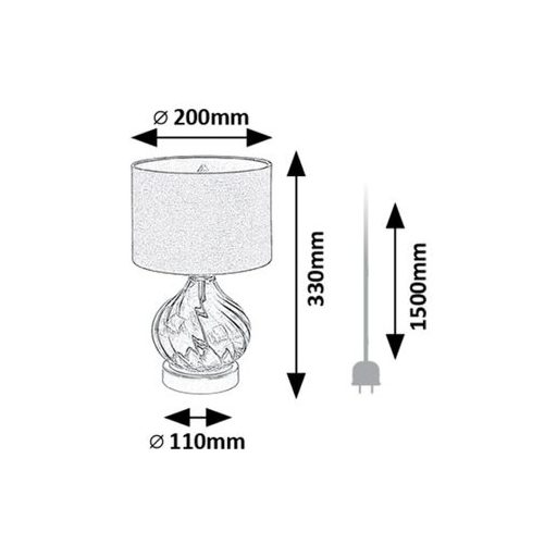 Rábalux Pirelo Beltéri lámpa  E14 1x MAX 25 - RAB74033