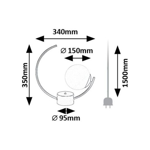 Rábalux Mesiro Beltéri lámpa  E14 1x MAX 25 - RAB74035