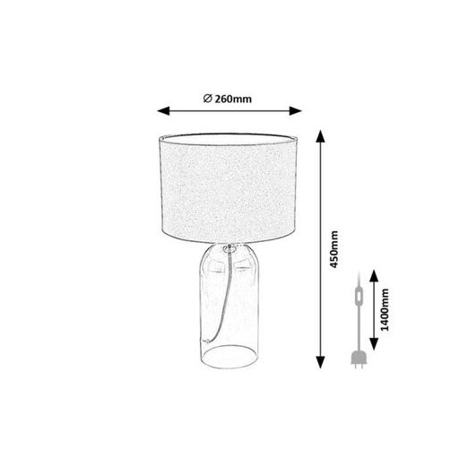Rábalux Luxin Beltéri lámpa  E14 1x MAX 40 - RAB74048