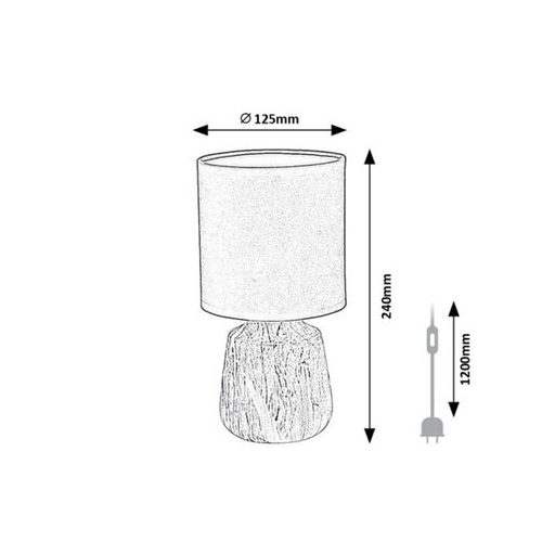 Rábalux Nalisa Beltéri lámpa  E14 1x MAX 40 - RAB74066