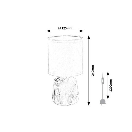 Rábalux Nalisa Beltéri lámpa  E14 1x MAX 40 - RAB74067