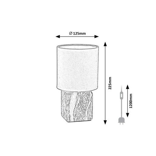 Rábalux Nalisa Beltéri lámpa  E14 1x MAX 40 - RAB74068