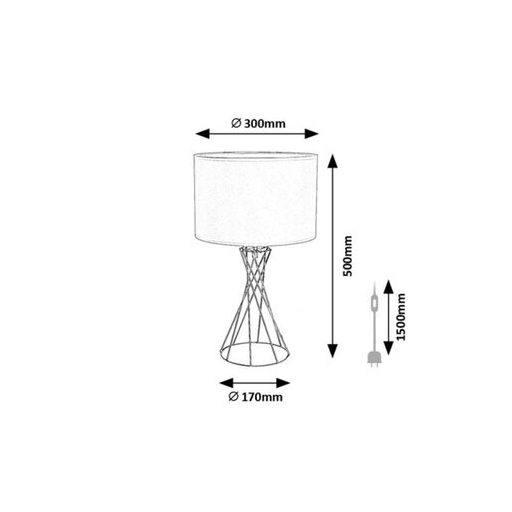 Rábalux Nivra Beltéri lámpa  E27 1x MAX 40 - RAB74082