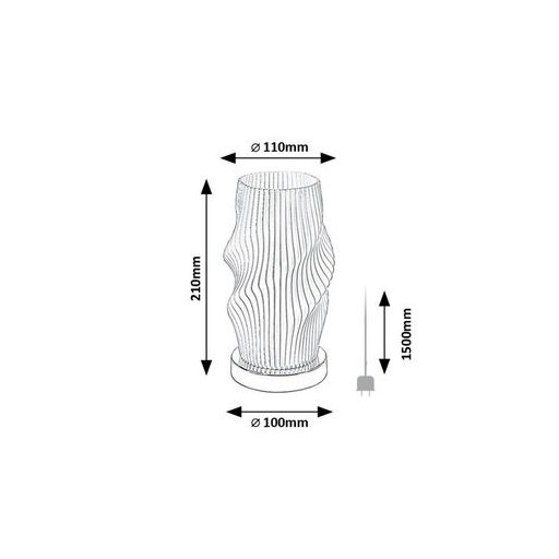 Rábalux Tiana Beltéri lámpa  E14 1x MAX 25 - RAB74189