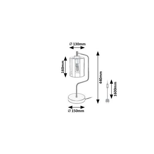 Rábalux Perez Beltéri lámpa  E27 1x MAX 40 - RAB74202